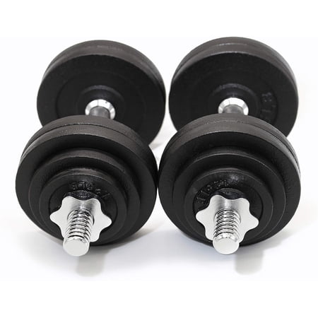 Starring 105-200 Lbs Adjustable Dumbbells (65 LBS Black)