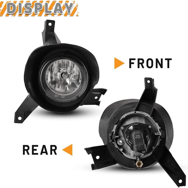 Driver Side Fog Light Cover For 2002-2005 Ford Explorer – Black Textured Plastic