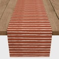 thumbnail image 3 of Creative Products Sketch Stripes Rust 16x90 Poly Twill Table Runner, 3 of 3