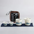 thumbnail image 4 of Tea Cup Set Chinese White Porcelain Kung Fu Travel Tea Set Ceramic Teapot Teacup Porcelain Teaset Teaware Sets Drinkware Tea Ceremony Teapots & Coffee Servers Travel Tea Set, 4 of 9