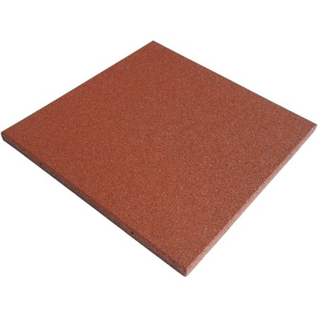 3/4-inch Interlocking Rubber Tiles - 3/4 x 20 x 20-inch Rubber Tile - 5 Pack, 14 Sqr/Ft Coverage - Terra Cota in Color