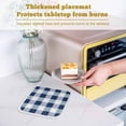 thumbnail image 6 of Navy Blue Plaid Pot Holders for Kitchen Heatproof Potholder, 2 Pack Spring Farmhouse Buffalo Checkered Hot Pads Multipurpose Oven Pads Cloth Potholders Trivet for Cooking and Baking, 6 of 8