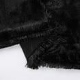 thumbnail image 4 of Kate Aurora Regal Luxe Oversized Ultra Soft & Fuzzy Lined Accent Throw Blanket - 50 in. W x 70 in. L - Black, 4 of 4