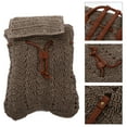 thumbnail image 3 of MasteelfCA 1Pc Practical Storage Bag Fashion Lady Shoulder Bag Beach Weave Backpack, 3 of 8