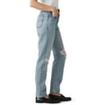 thumbnail image 2 of Levi's Women's 501 Plan To Stay High Rise Medium Wash Straight Denim Jeans Medium Wash 24W x 30L, 2 of 3