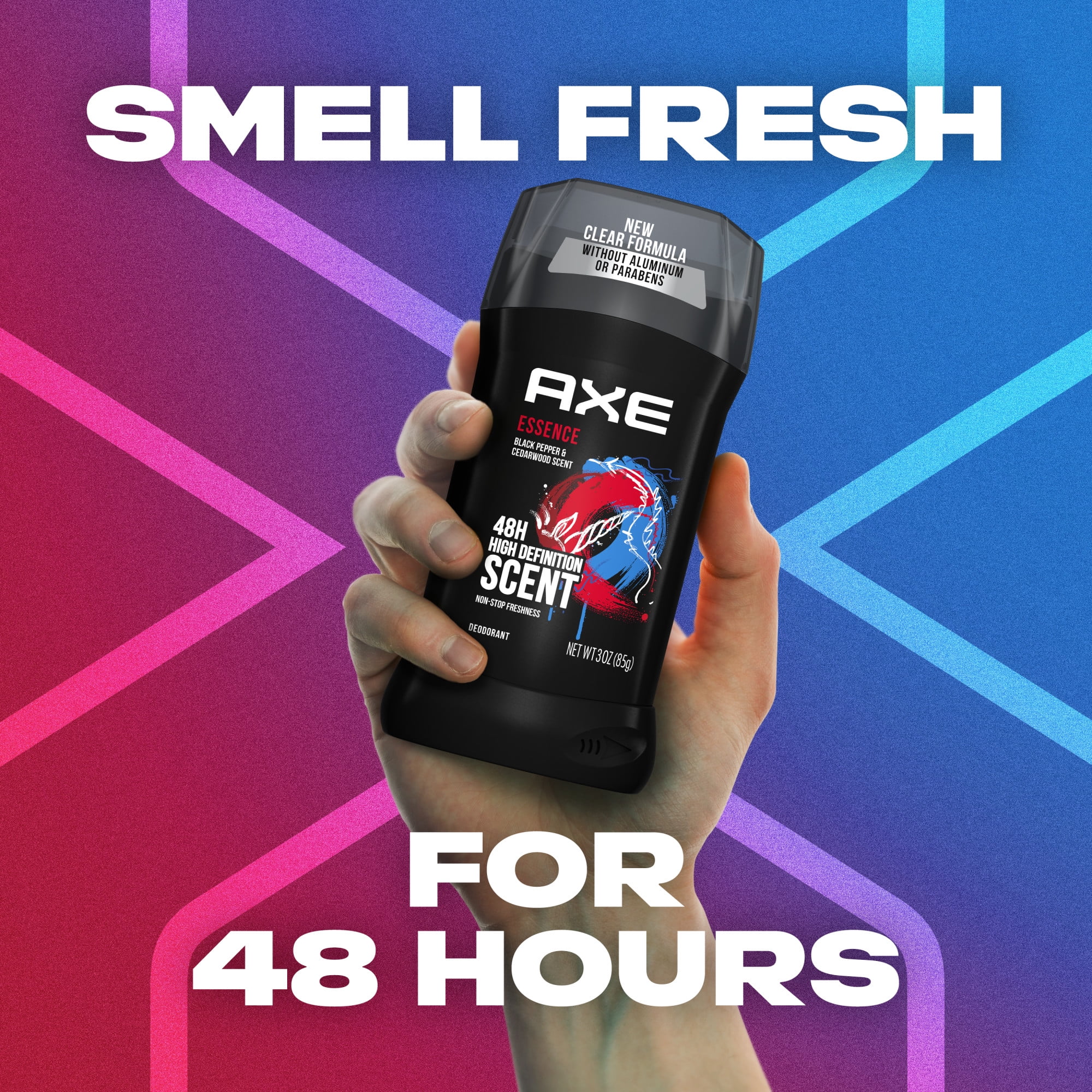 Axe Deodorant Essence, Black Pepper & Cedarwood Scent, 3 Oz.