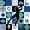 Blue Teal, variant on Castle Fairy Basketball Print Checkered Twin Comforter Sets 2pcs, Vintage Watercolor Splash Bedding Set, Orange Black White,Black Reversible,1 Comforter and 1 Pillowcase