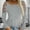 Light gray, variant on Women's Hollow Out T-shirt Tops Fall Long Sleeve Casual Solid Lady T Shirt Tee Shirt Female Plus Size Tops