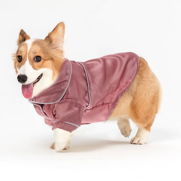 SEWCHICS Lightweight Silk Dog Bathrobe, Sleepwear for Holidays and Everyday Comfort