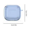 thumbnail image 4 of Funda Protectora Transparente Con Mosquetón TPU para 4 (Transparente) Azul, 4 of 5