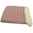 thumbnail image 2 of Benzara CHN-CHTHR002-2 Cotton Throw Rug - Aqua Blue & White, 2 of 5
