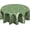 Vert Feuille, variante sur Nappe de la Saint-Patrick Ronde 60 Pouces Trèfles Shamrocks Fer à Cheval Cercle Housse de Table avec Carreaux Buffalo Verts Nappe Antipoussière pour Cuisine Salle à Manger Pique-Nique Décoration Intérieure Extérieure