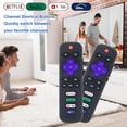 thumbnail image 4 of 2 - Pack Replacement Remote Control for Roku - TV, Compatible with Roku Smart TV, Infrared Remotes for TCL/Hisense/Sharp/Philips/Onn/Element/Insignia Roku-TV (Not for Stick and Box or Speaker), 4 of 4