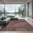 thumbnail image 2 of ODIKA 8'x10' Washable Area Rug Non-Slip Chair-Friendly Mat Mauve Solid Abstract Field Boho Geometric Lines Minimalist Tonal for Dining Room, Large Office, Lounge, 2 of 7