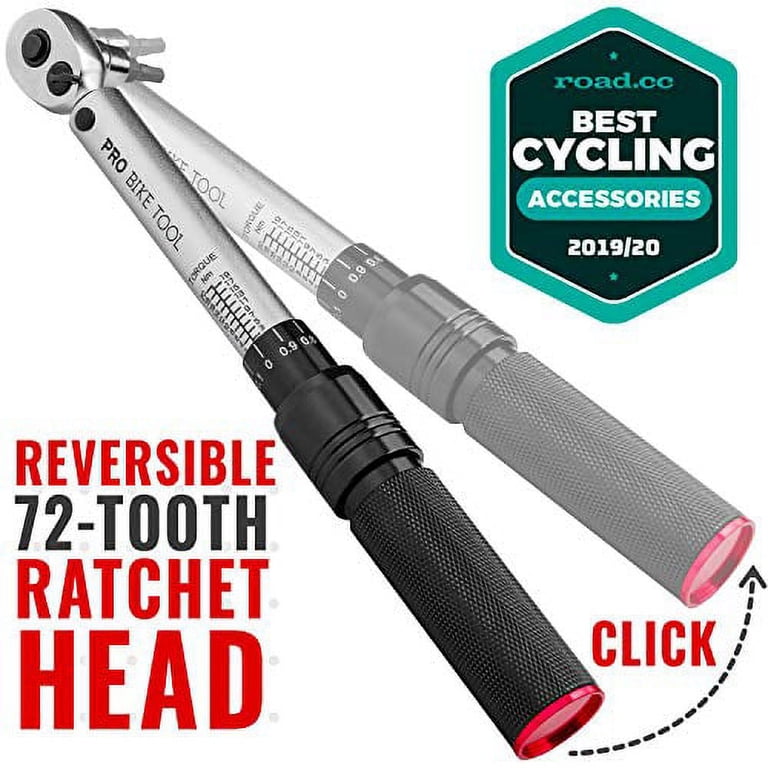 Bike Torque Wrench Set 1/4 Inch Drive 2-24Nm Adjustable Torque Screwdriver Bicycles Torque Wrench Tool For Mountain Bike