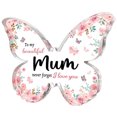 thumbnail image 1 of Letrero acrílico premium para el día de la madre recuerdo para regalo extra de mamá (mariposa rosa), 1 of 5
