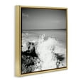 thumbnail image 4 of Stupell Industries Splashing Rough Waters Coastal Photography Gold Floater Framed Canvas Art Print Wall Art, 18 x 18, 4 of 10