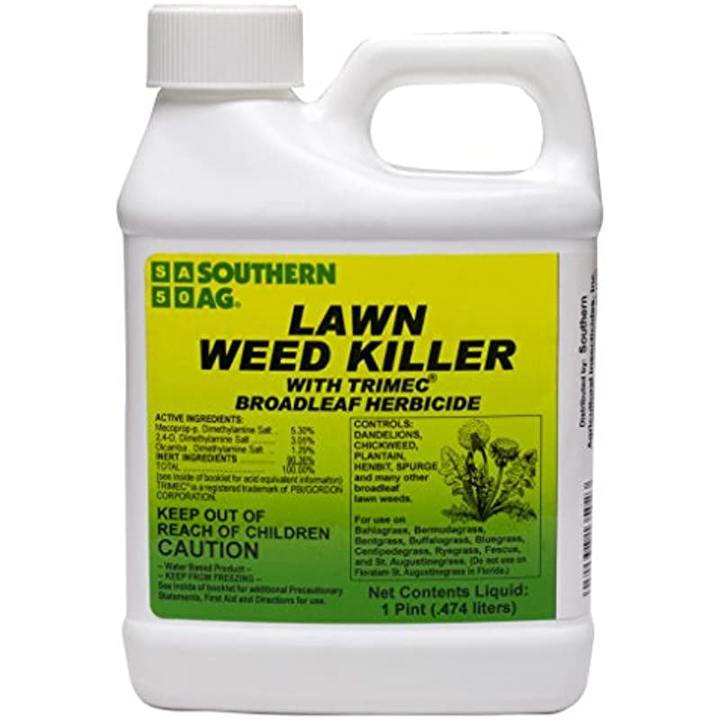 "Southern Ag 13502 Lawn Weed Killer with TRIMEC Herbicide, 16oz, Brown