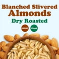 thumbnail image 4 of Dry Roasted Blanched Slivered Almonds, 8 Ounces – Perfectly Oven Toasted for Maximum Flavor, Unsalted, No Oil Added, Perfect for Cooking, Baking and Snacking, Vegan, Kosher, Bulk – by Food to Live, 4 of 7