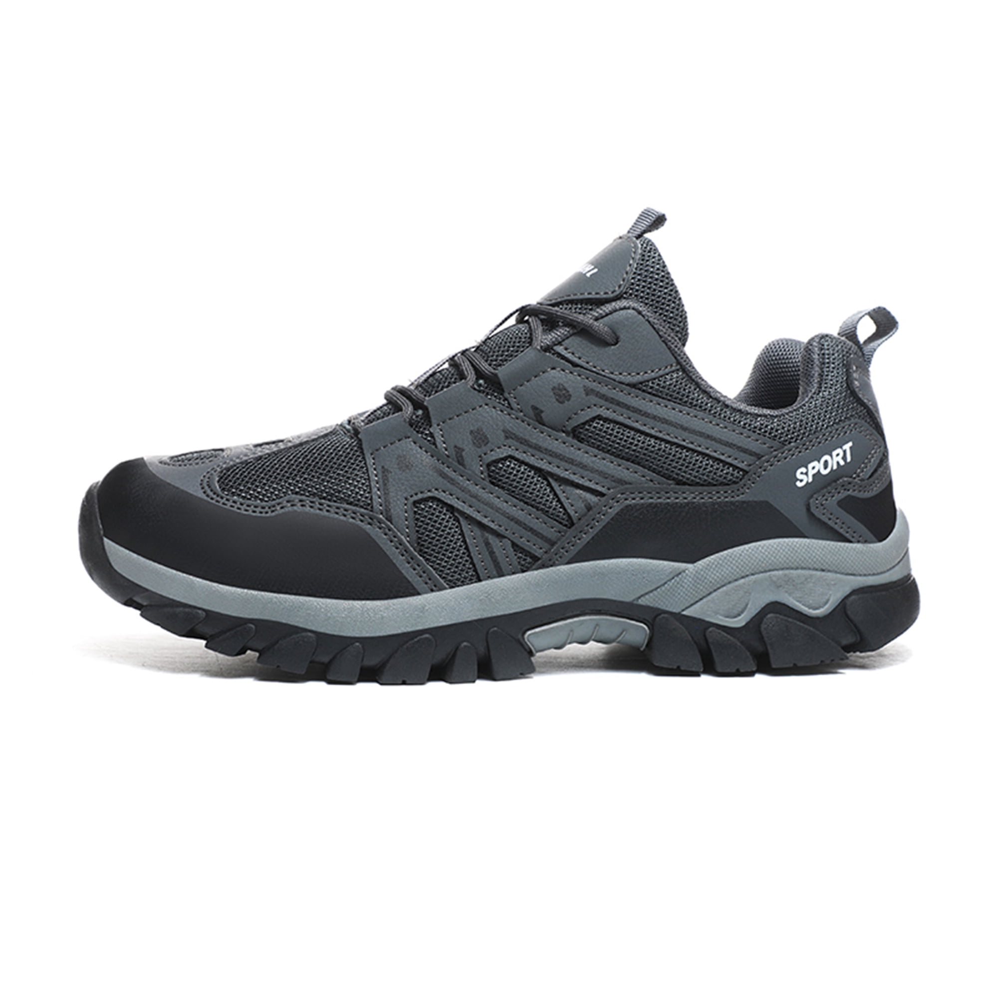 LASUDRAA Unisex Non-Slip Breathable Hiking Shoes for Men Women, Outdoor Trekking Trail Sneakers for Camping Walking