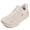 Beige, variant on Women's Slip in Hands up Free Wide Toe Box Running Shoes Arch Support Cushion Walking Sneakers with Zero Drop Sole