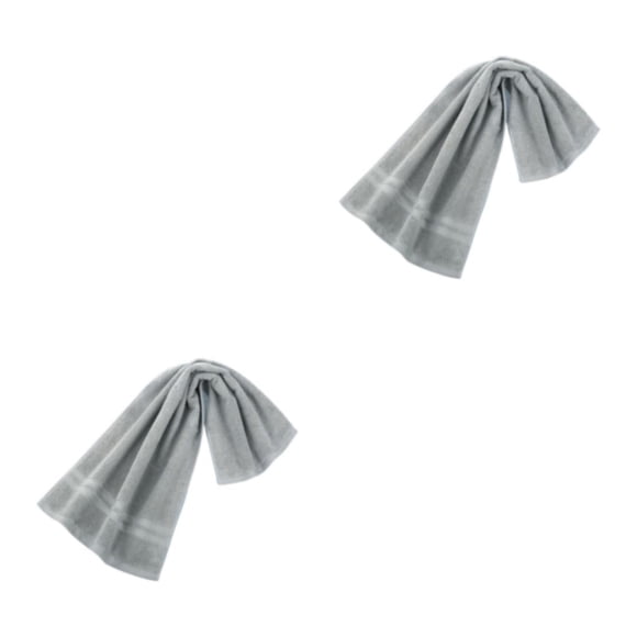 Toalla deportiva Billuyoard absorbente de agua Unisex 2piezas gris claro