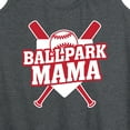 thumbnail image 3 of Instant Message - Ballpark Mama - Women's Racerback Tank Top, 3 of 6