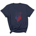 thumbnail image 2 of Busydd Independence Day T Shirts for Man Casual Comfortable Cotton T Shirts Round Neck Short Sleeve Summer Tops 4th of July American Flag Print Patriotic Tees, 2 of 5