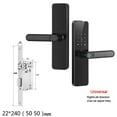 thumbnail image 2 of Wifi Smart Door Lock With Handle Fingerprint Door Lock Remote Control Smart Lock For Front Door Home Rental Office ,Easy to Use, 2 of 6