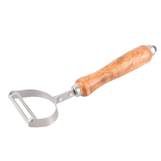 EeaseMX Pelador de melón con mango de madera, de acero inoxidable, herramienta de cocina multiusos, 1 unidad