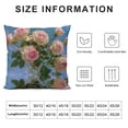 thumbnail image 5 of Orinice Roses Graphic Decorative Pillow Cover for Home Couch Living Room Bed Sofa - Aesthetic Decorative 1PC 12x12in, 5 of 5