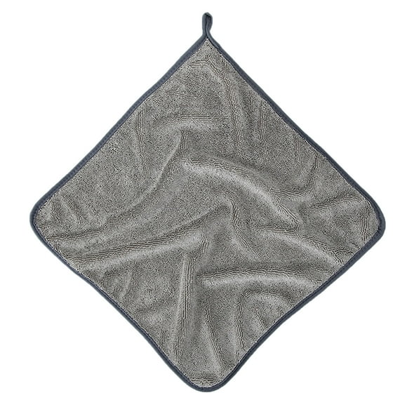 Microfiber Hair Towel, Thickened Microfiber Does Not Lose Hair Absorbent Car Wash Towel Strong Decontamination Multi-Functional Car Towel 40X40Cm