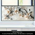 thumbnail image 7 of 17.71 x 39.37 White Plum String Pattern Frosted Removable Reusable Window Film, 7 of 7