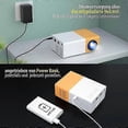 thumbnail image 3 of Mini projector, LED mobile phone video projector Full HD for home cinema, for outdoor use-WELLNGS, 3 of 5