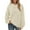 Beige#womens sweatshirts solid, variant on DDAPJ pyju Textured Sweatshirt for Women Lightweight Drawstring Hoodies Loose Casual Pullover Sweatshirts with Pocket