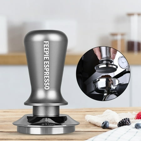 

Jiaroswwei Coffee Powder Hammer Durable Easy to Clean Delicate Texture Stainless Steel Adjustable Coffee Tamper for Home