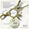thumbnail image 4 of Baby Loss Memorial Gutsy Goodness Bronze Keychain For Mom God Has You In Arms Heart Miscarriage Jewel Gift, 4 of 7