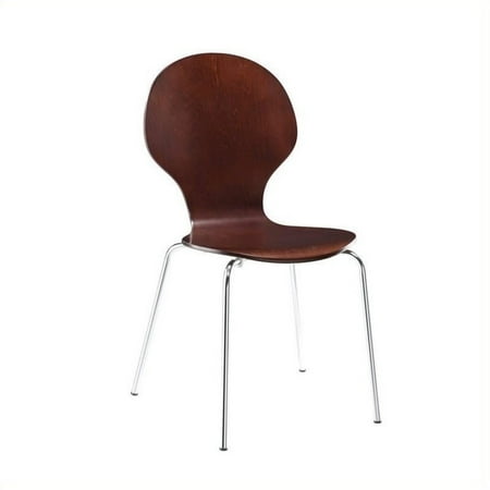 Pemberly Row Wood Dining Chair in Espresso (Set of 2)