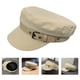 thumbnail image 2 of Boina de cuero con hebilla para mujer, gorra con visera a la moda, sombrero para dama que combina con todo, 2 of 7