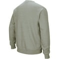 thumbnail image 2 of Men's Colosseum Heather Gray Oklahoma State Cowboys Arch & Logo Crew Neck Sweatshirt, 2 of 4