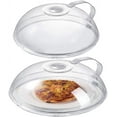 thumbnail image 1 of BPA-Free Microwave Cover for Food, Innovative Design with Steam Vents for Efficient Release, Easy to Clean, Magnetic Attachment for Quick Access, Transparent (2 Pack), 1 of 8
