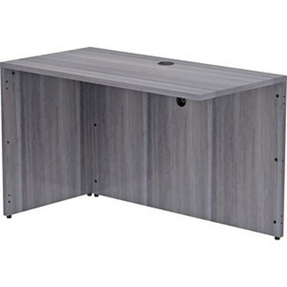 48 x 24 in. Weathered Charcoal Desk Return Shell