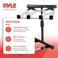 thumbnail image 4 of Pyle PLPTS55 Universal Adjustable Rotating DJ Laptop Stand with Travel Case, 4 of 11