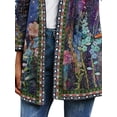 thumbnail image 4 of FASHIONWT Women Vintage Ethnic Open Front Cover-up Kaftan Kimono Shawl Cardigan, 4 of 4