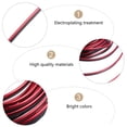 thumbnail image 3 of WRISTBIQUE 1Set Red PVC Car Trim Interior Strips Door Edge Filler Moulding Line Decor Accessory 393x0.2x0.08In, 3 of 8