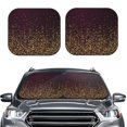 thumbnail image 2 of Sikiie Gold sparklin Print Foldable Car Windshield Sun Visor, Car Window Sunshade Suitable for Sedan, SUV and Truck Car Accessories-Small, 2 of 6