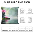 thumbnail image 5 of Orinice Flowers Bamboo Sticks Graphic Decorative Throw Pillow Cover Zipper Closure for Home Couch Living Room Bed Sofa - 1PC 22x22in, 5 of 5