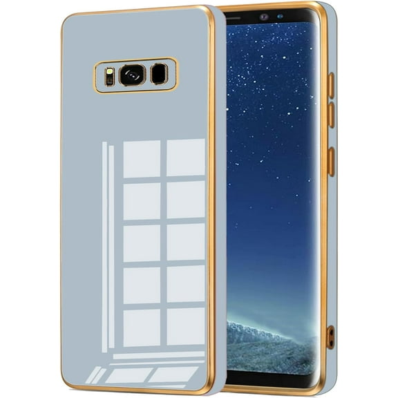 Galaxy S8 Case, Designed for Electroplated Samsung Galaxy S8 Phone Case, Case Soft TPU Protective Shockproof Flexible Samsung Galaxy S8 Case 5.8 inch,Blue