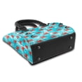 thumbnail image 3 of Lsque Crab Swims In The Ocean Pattern Leather Rivet Shoulder Bag – Elegant Genuine Leather & Microfiber PU Crossbody with Detachable Adjustable Strap, 3 of 5