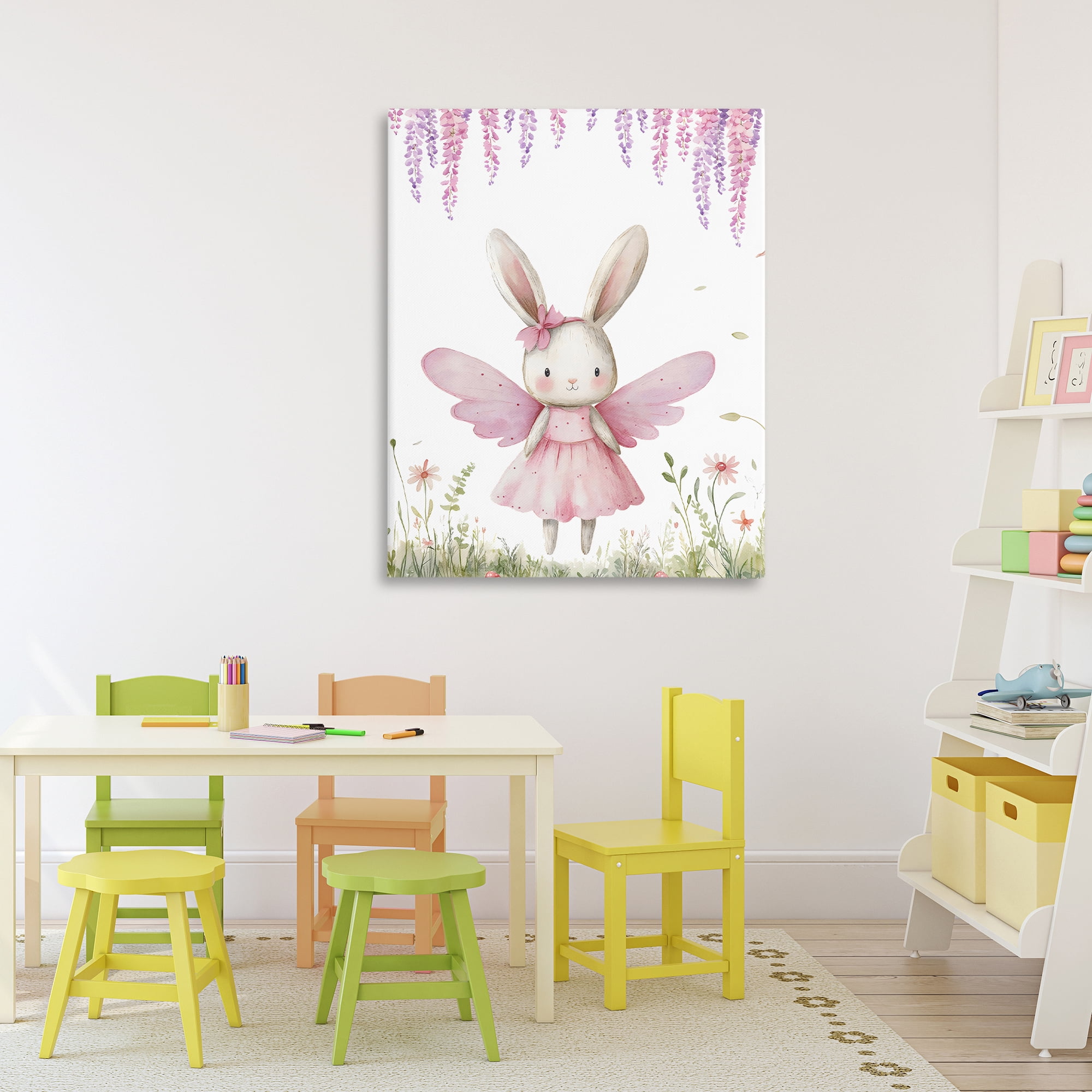 Stupell Industries Woodland Bunny Forest Fairy Canvas Wall Art, design by LSR Design Studio